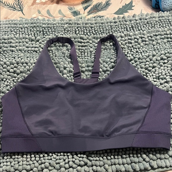 All in Motion Dark Purple Sports Bra - Picture 1 of 4